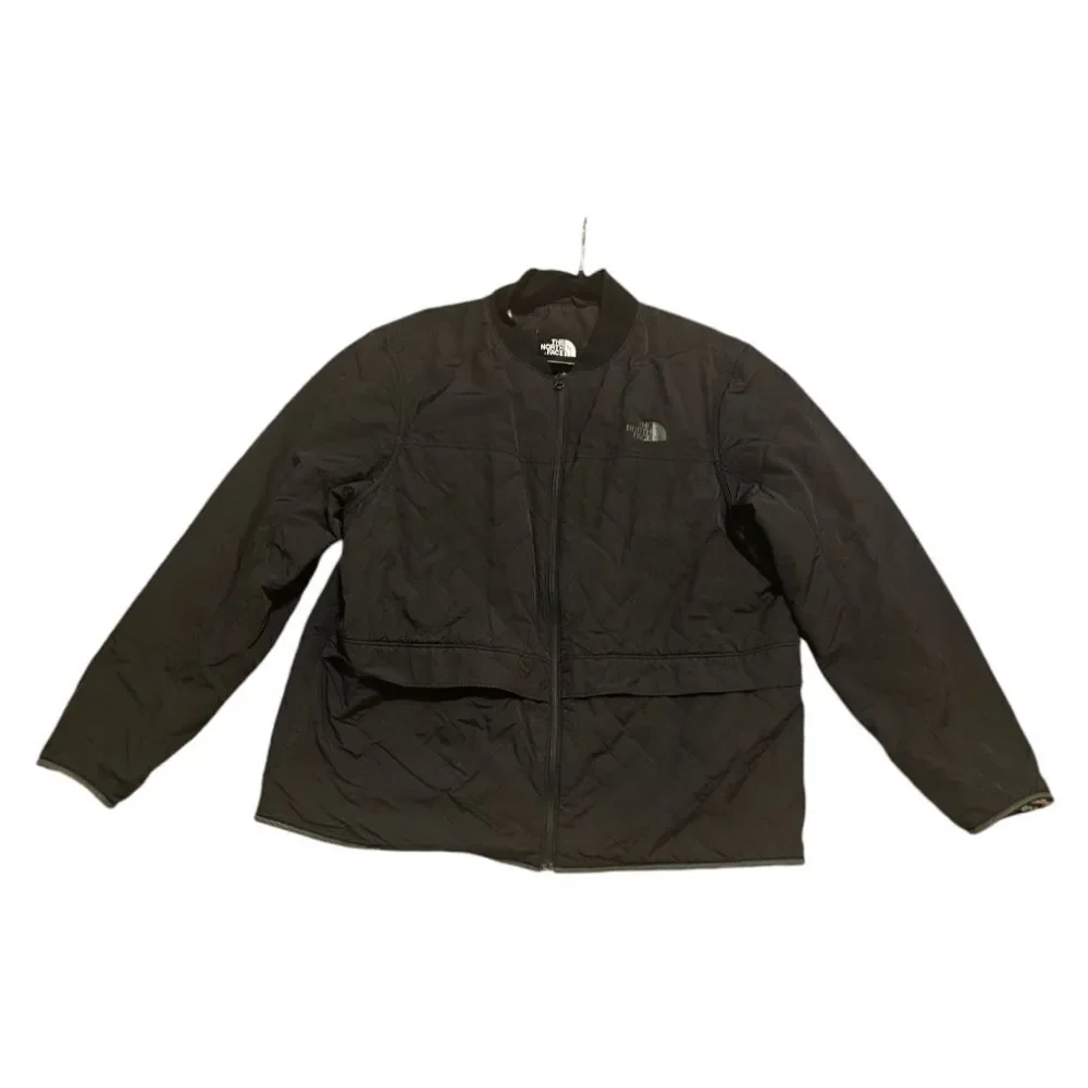 THE NORTH FACE‎ Novelty Nuptse Cataloque Collage Newspaper Print Jacket - XXL